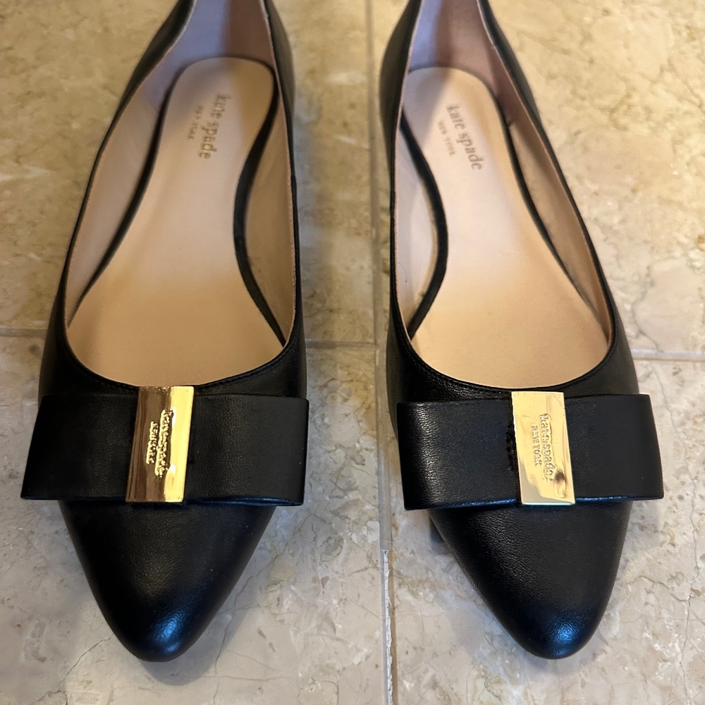 Kate spade black Norah pointed toe flats